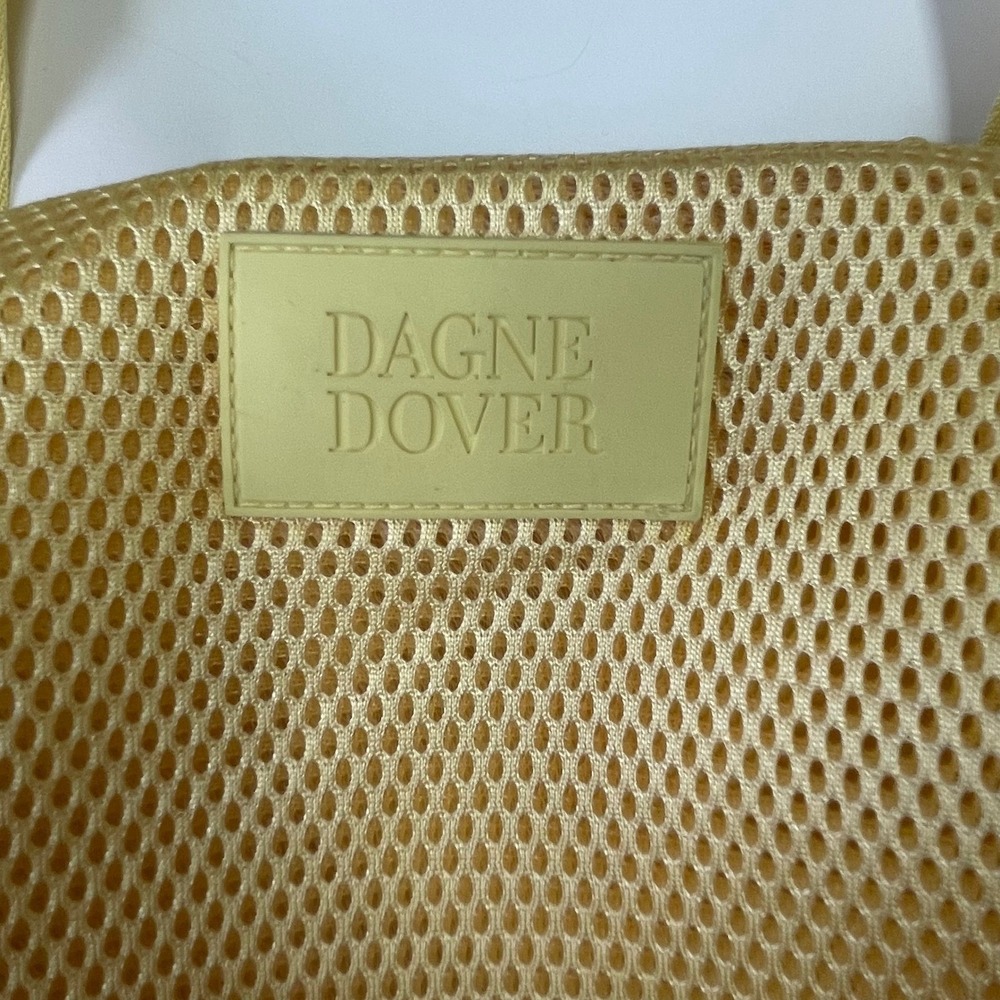 Dagne Dover Landon Carryall Mesh Duffel Bag Yellow Medium Travel Gym Tote - Picture 3 of 16